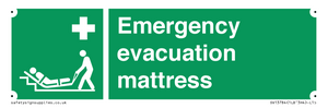 Emergency evacuation mattress